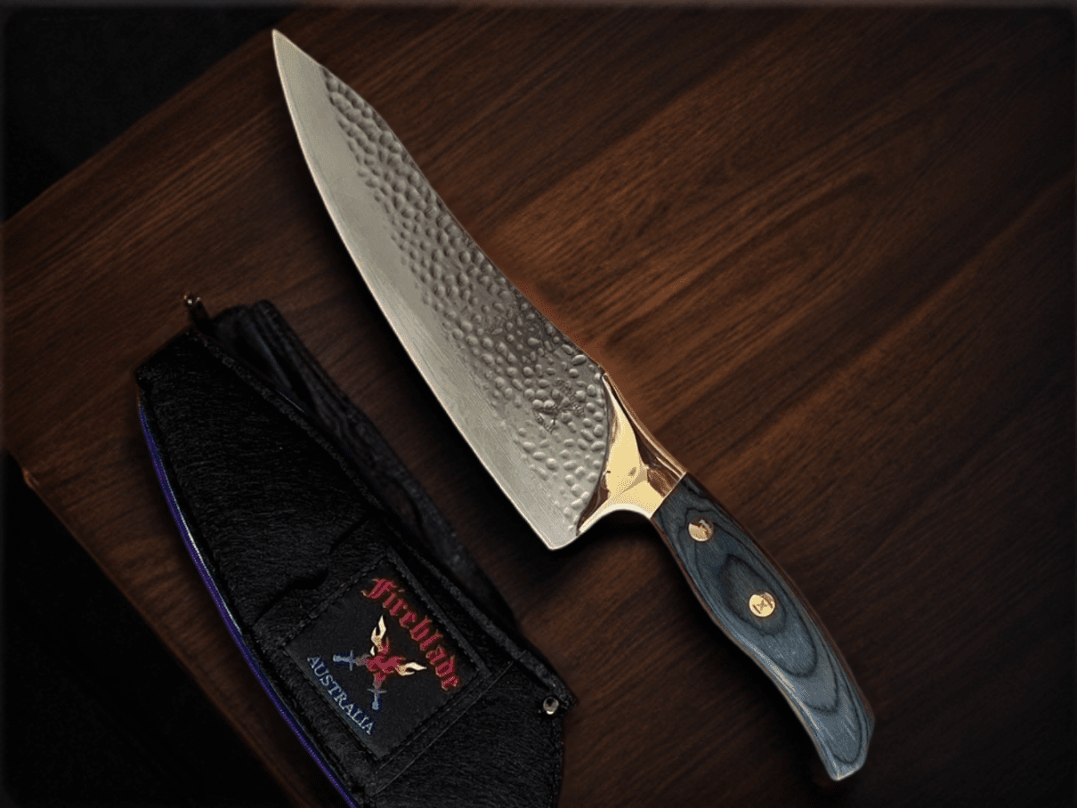 Fireblade Chefs Knife, Sheath & Tool Set