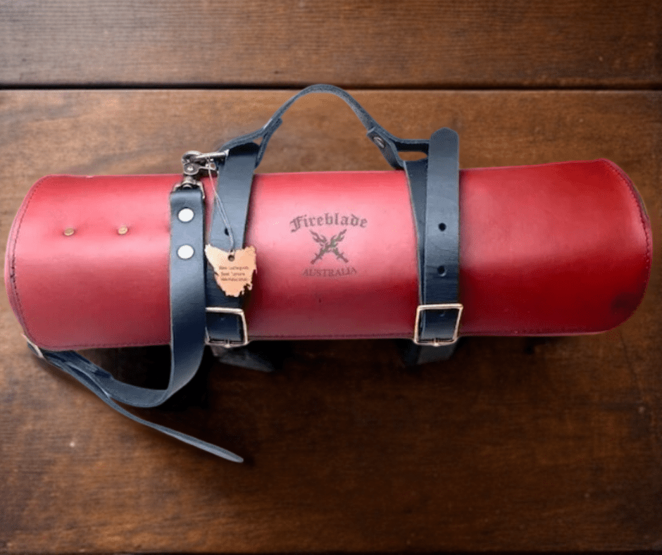 Fireblade Australia Leather Knife Roll.Various Colours. Choose your knives and tools from ADD ONs