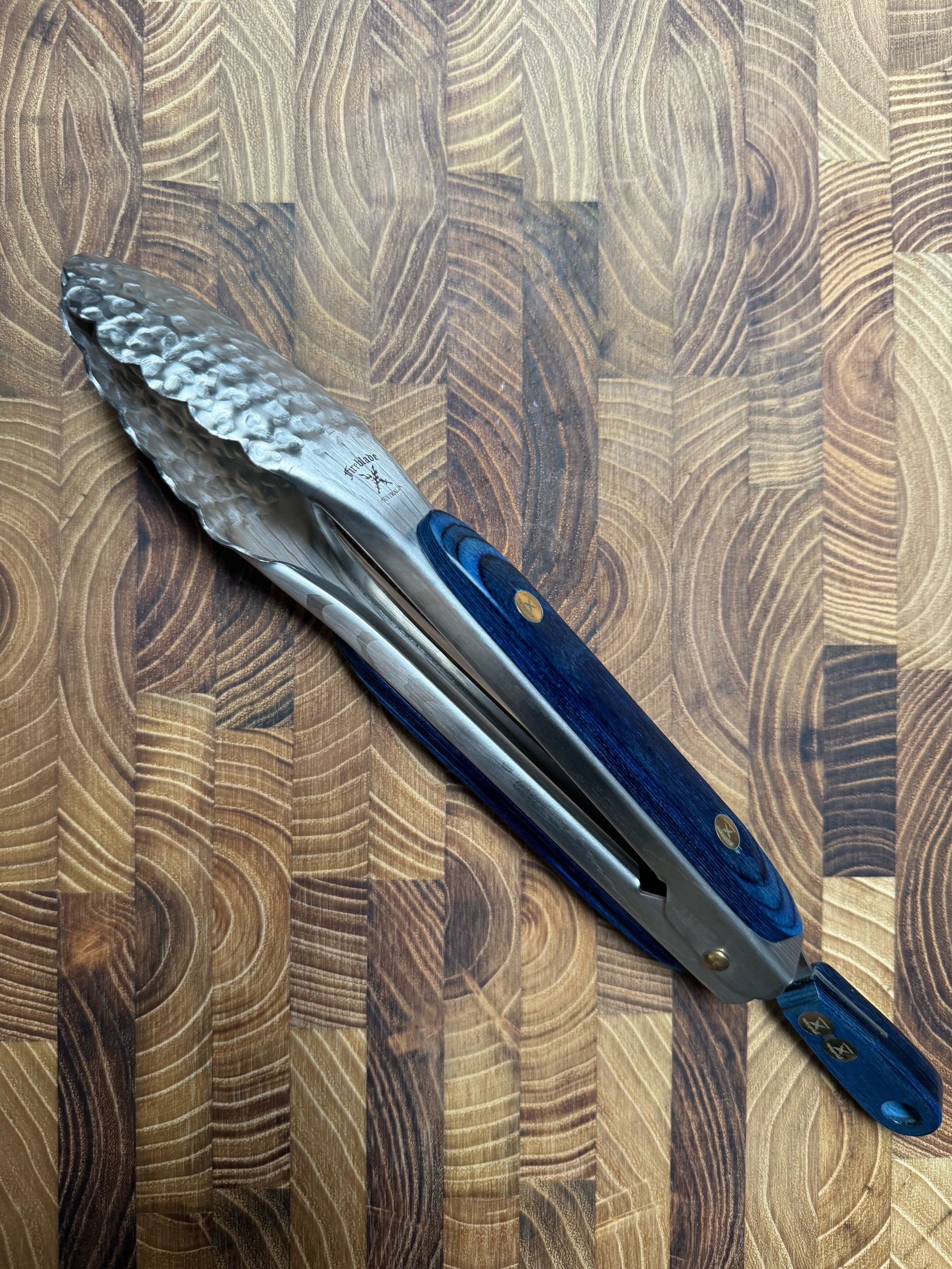 9 inch Heavy Duty Tongs Ice Blue Handle (Copy)
