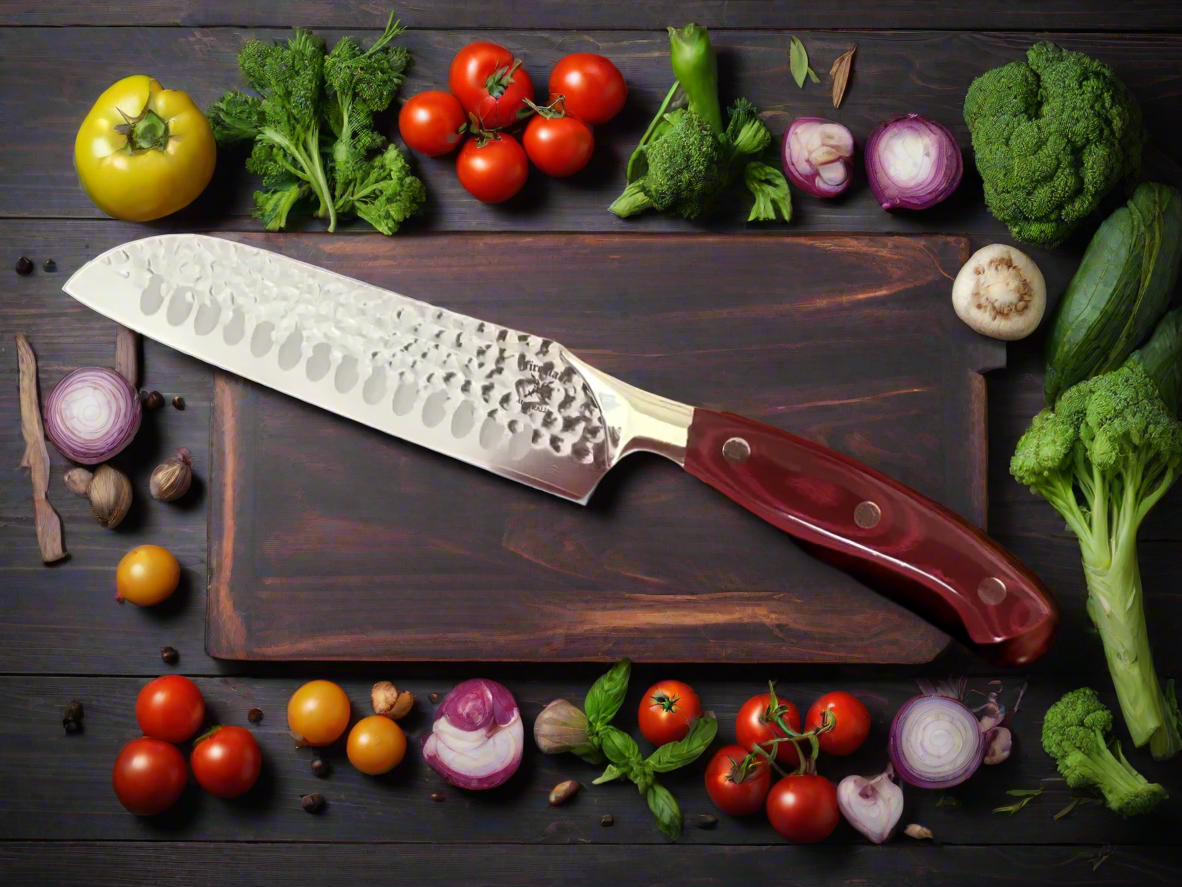 7 inch 67 Layer Damascus Steel Santoku Knife