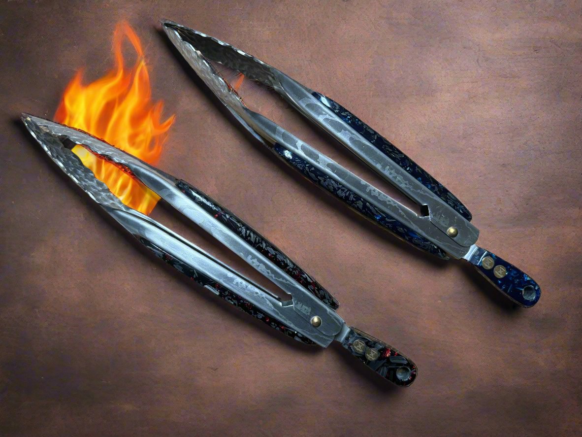 9 Inch Tongs Carbon Fibre handles