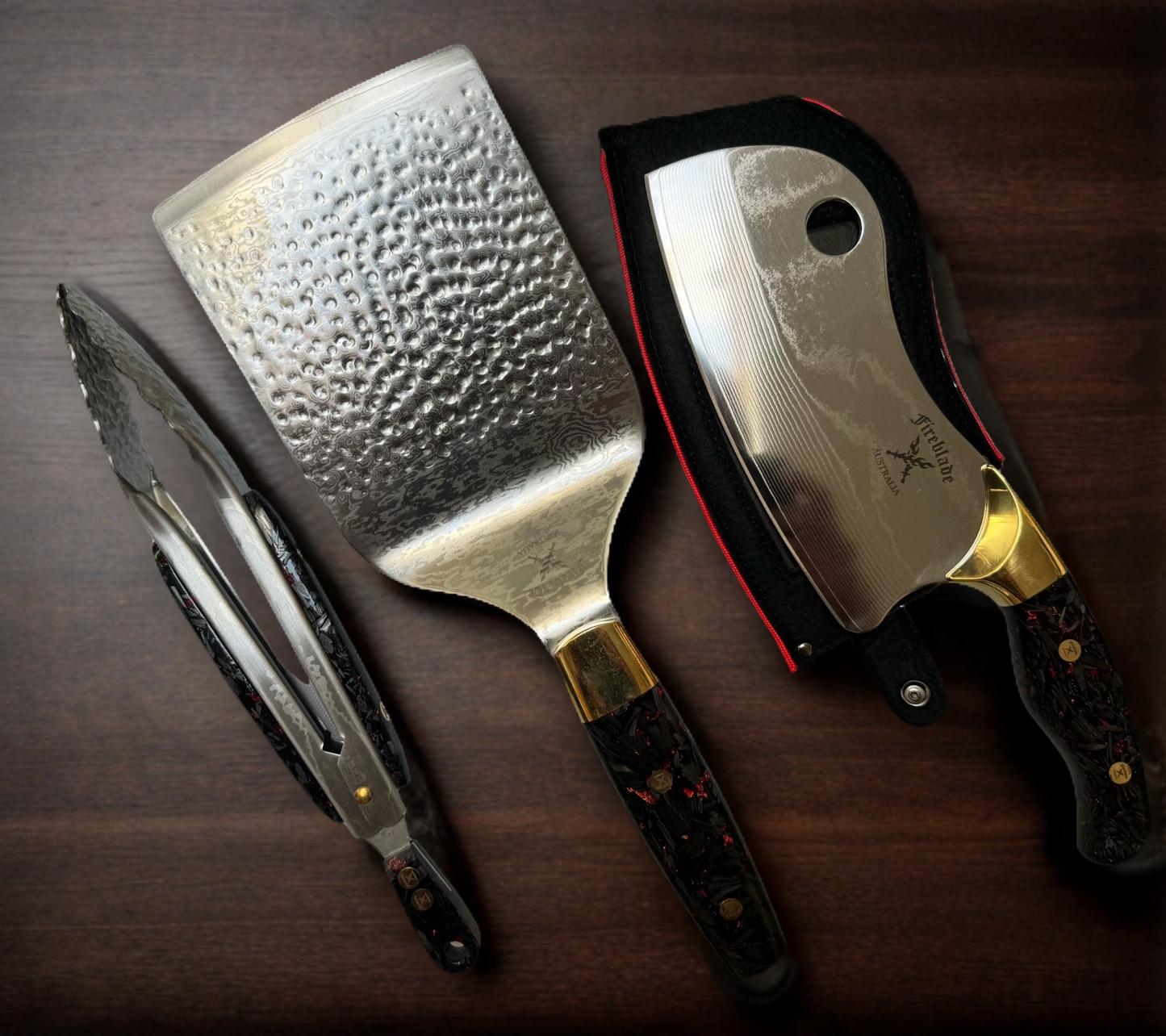 Limited Edition 10-Knife Set with Leather Roll & Tools